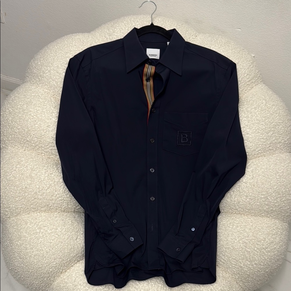 Burberry Men's Navy Shirt